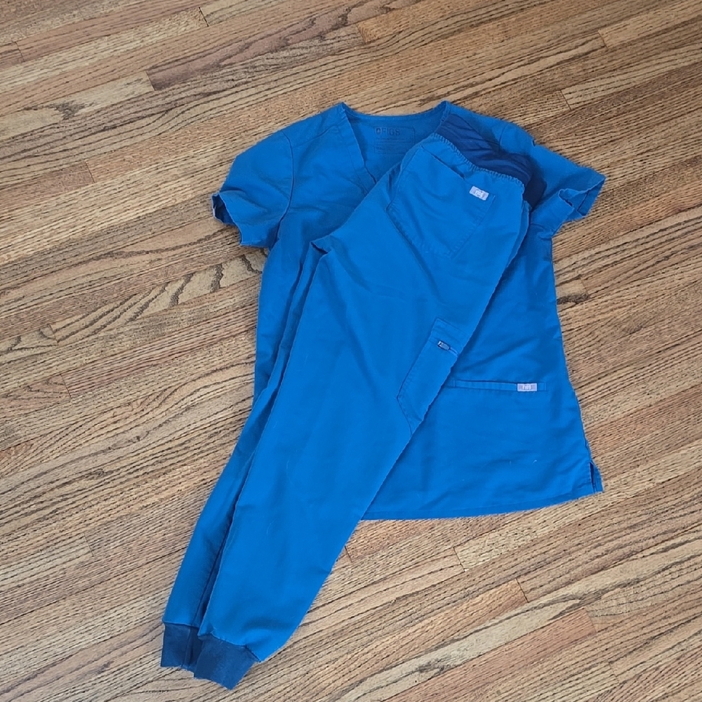 Blue Scrub Set